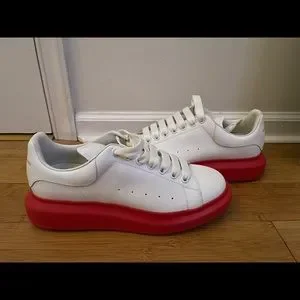 スニーカー ALEXANDER MCQUEEN Larry leather low-top sneakers WHITE Larry' sneakers Alexander McQueen - Alexander McQueen tie